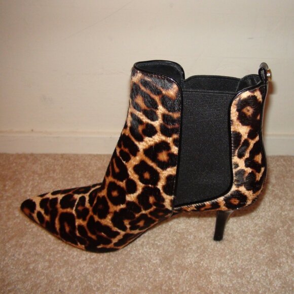 NWOB Michael Michael Kors Asbury Leopard Print Calf Hair Bootie - Picture 6 of 8